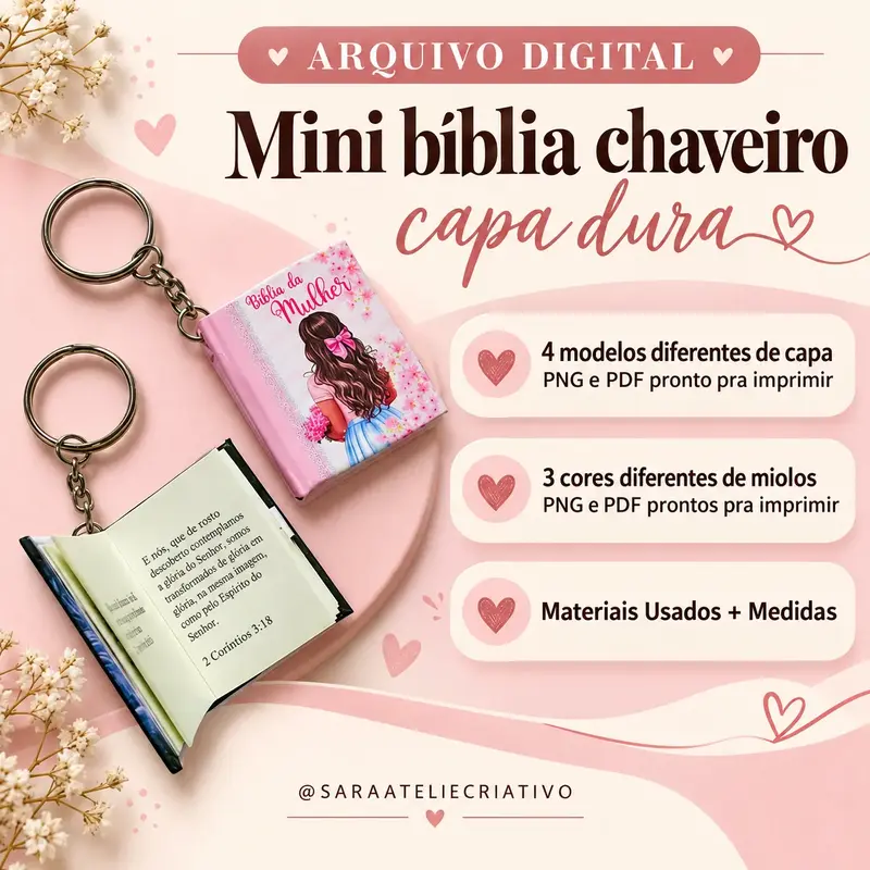 ARQUIVO DIGITAL MINI BIBLIA CHAVEIRO