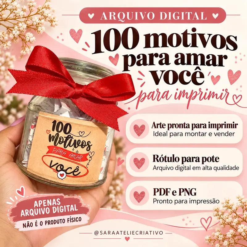 ARQUIVO POTE 100 MOTIVOS PARA AMAR VOCÊ