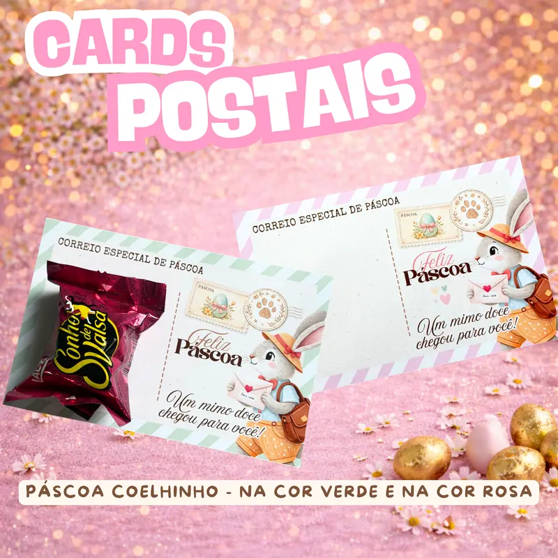 CARD COM BOMBOM PÁSCOA