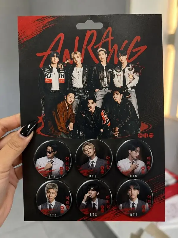 Kit 6 bottons BTS black