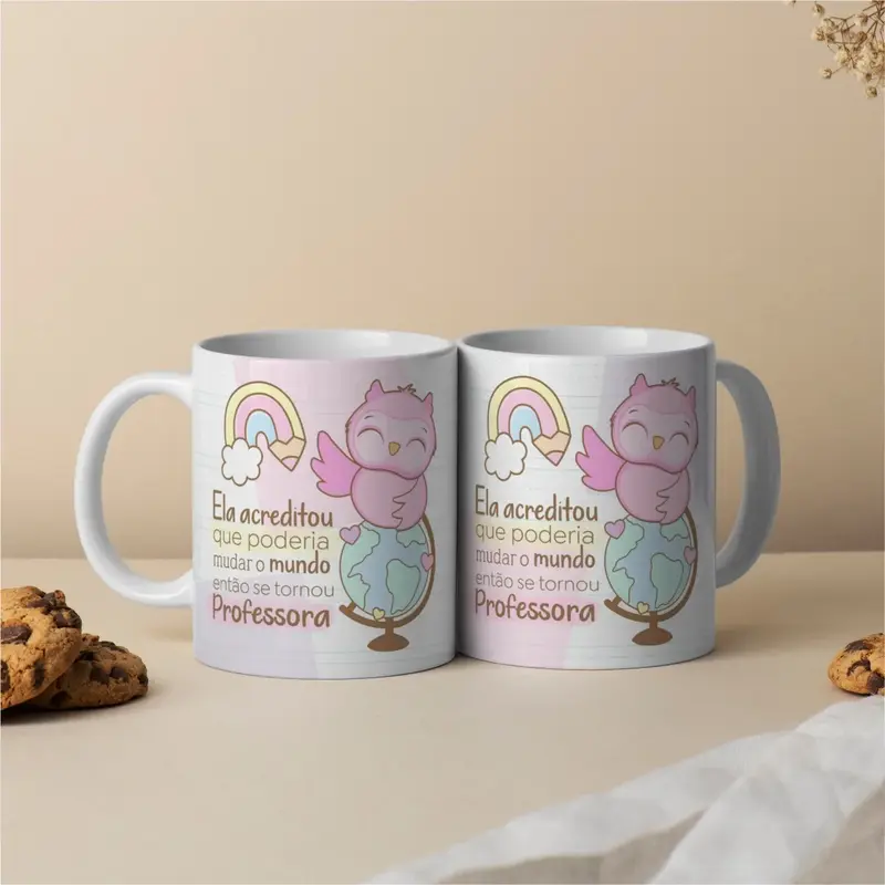 Caneca ela acreditou que poderia mudar o mundo